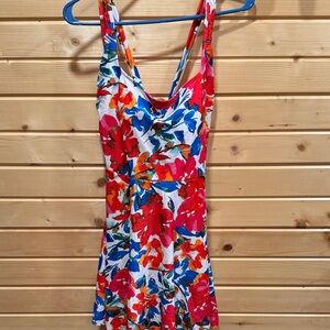 Floral Multicolor Sleeveless Dress